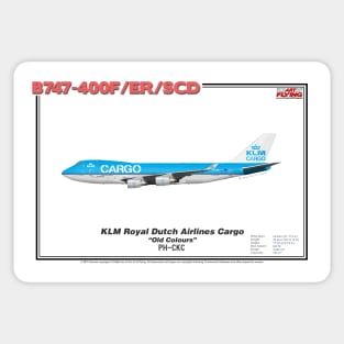 Boeing B747-400F/ER/SCD - KLM Royal Dutch Airlines Cargo "Old Colours" (Art Print) Sticker